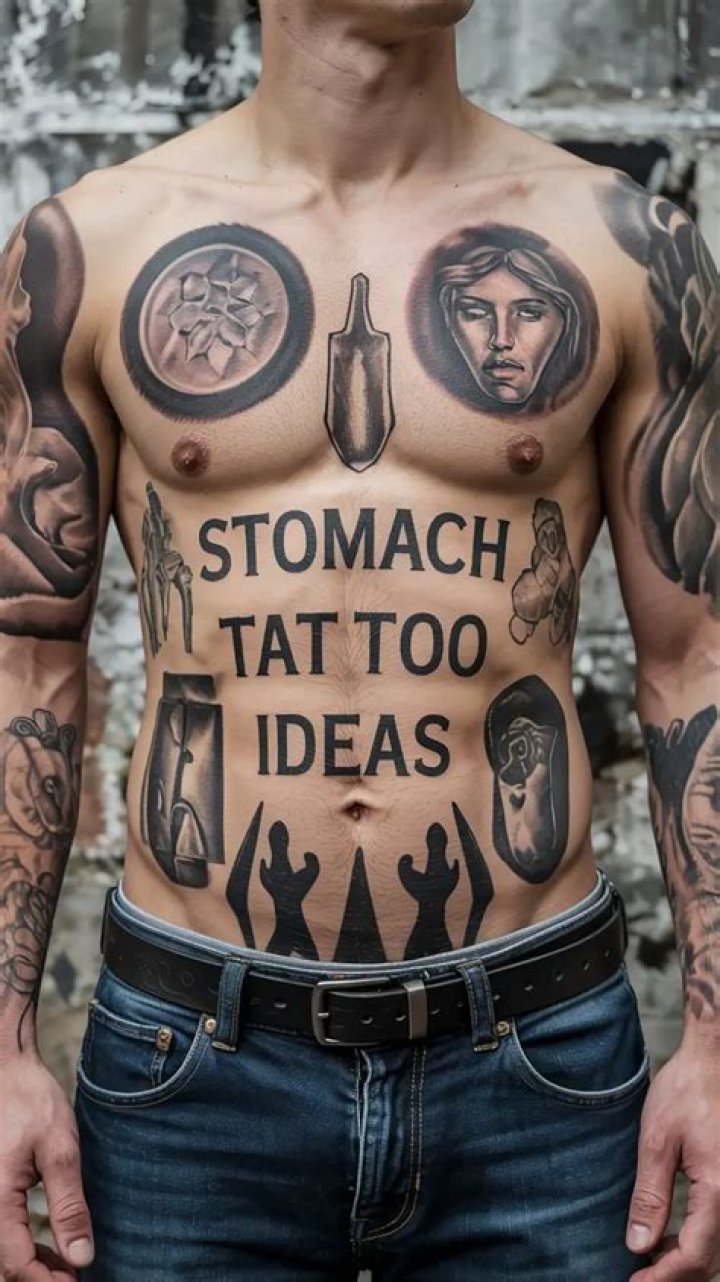 14+ Stomach Tattoo Designs, Ideas Design Trends Premium PSD, Vector