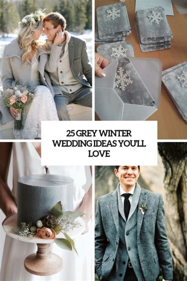 25 Grey Winter Wedding Ideas You'll Love Weddingomania