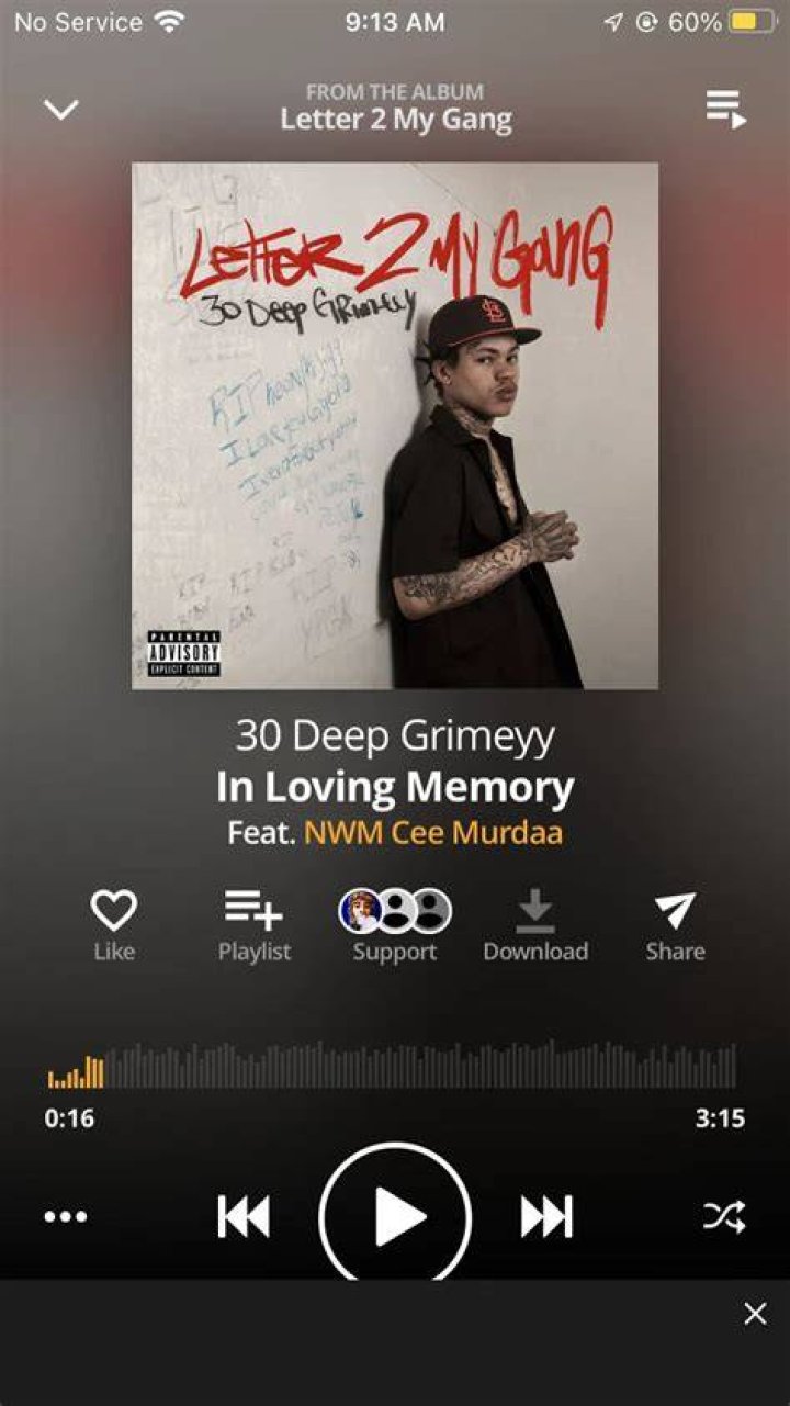 30 Deep Grimeyy In Loving Memory lyrics Matchlyric