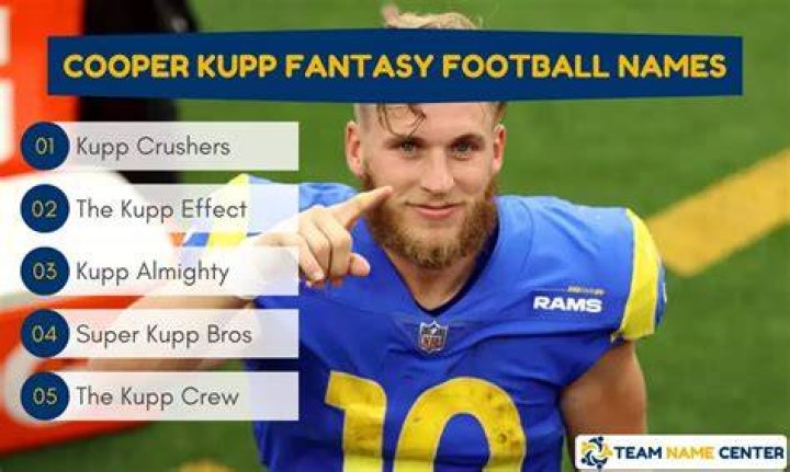 50 Cooper Kupp-inspired Fantasy Football team names to try out in 2023 season