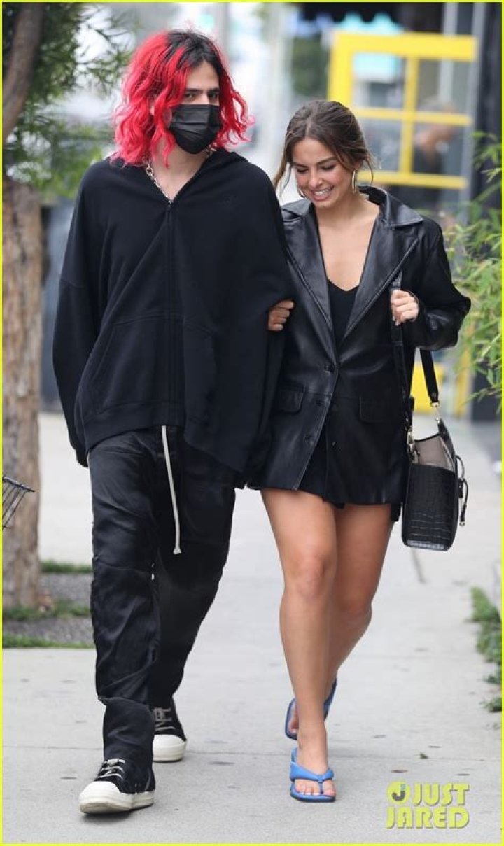 Addison Rae and her boyfriend Omer Fedi step out for a casual stroll in