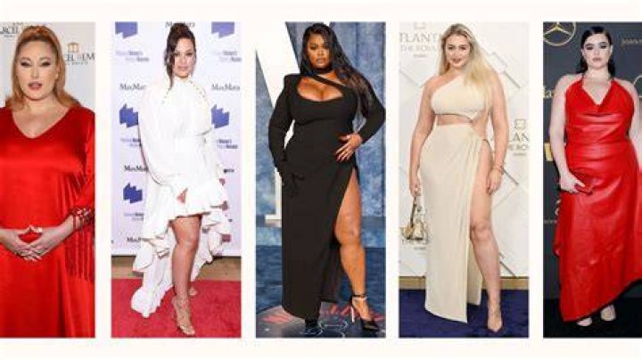 Beautiful plus size celebrities in dresses Beautiful christina, Red
