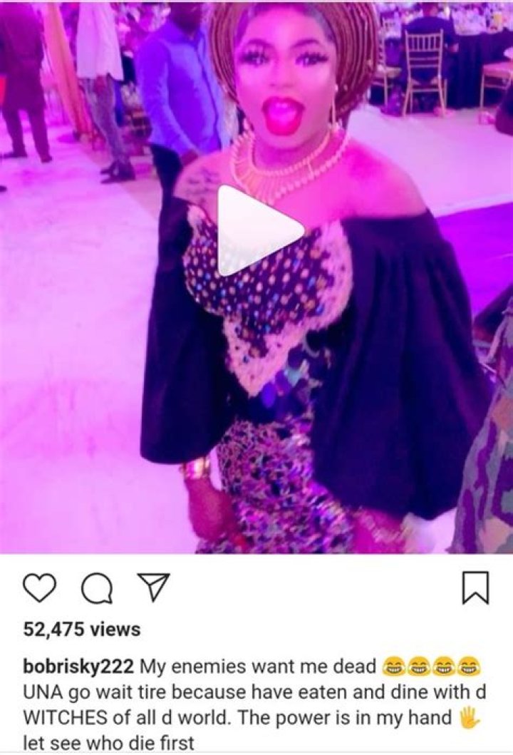 Bobrisky Reacts to Alleged Death of His Former PA Oye Kyme Frank Talk