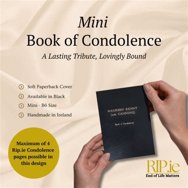 Book of Condolence Mary Shannon &bull; GCN