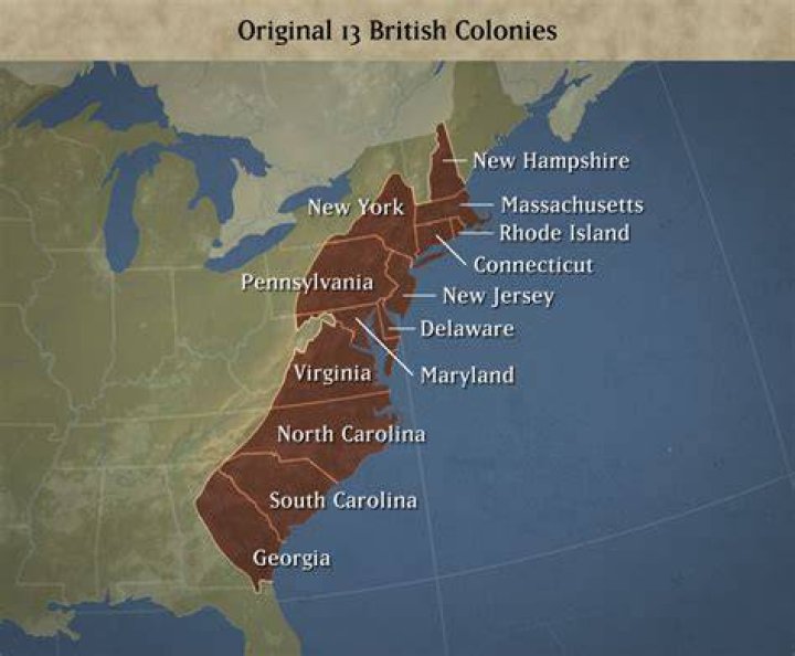 Bron 1 13 koloni&euml;n Amerikaanse Revolutie