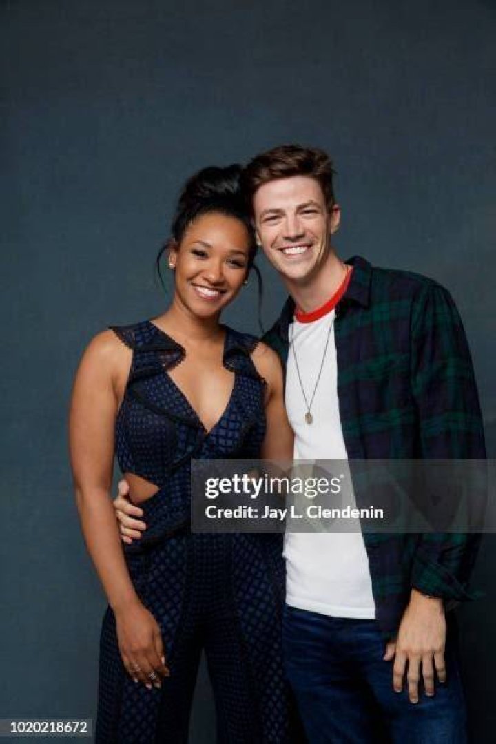 Candice Patton and Grant Gustin photographed by Jay L. Clendenin for