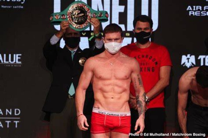 Canelo Alvarez 168 Vs. Callum Smith 168 Weighin Results Boxing News 24