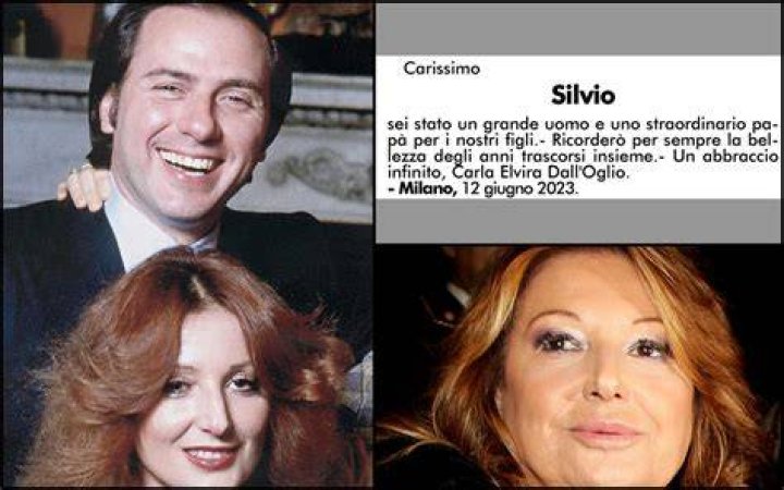 Carla Dall&rsquo;Oglio, la prima moglie di Silvio Berlusconi pubblica un