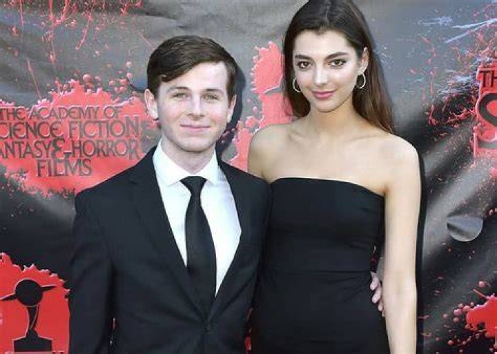 Chandler Riggs with the girlfriend Brianna Mapshis Riggs chandler
