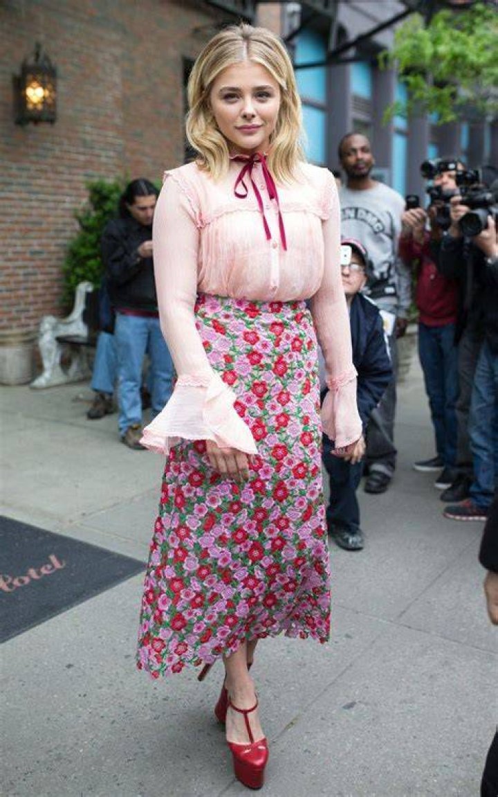 Chloe Moretz in florals at Tribeca after Brooklyn Beckham split Daily