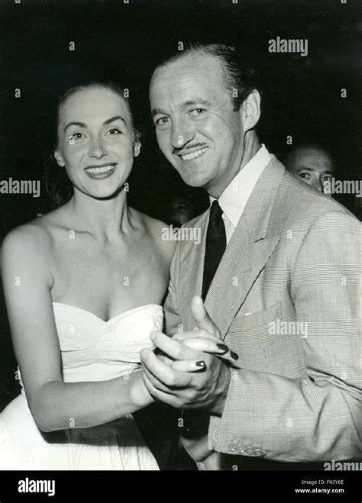 David NIVEN, his wife Pimulla and one of their sons David Jr., on a