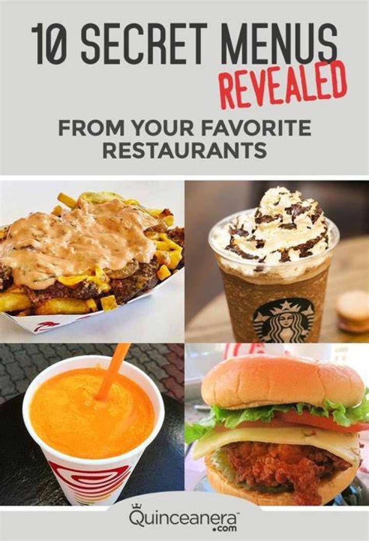 Do restaurants really have secret menus? ·