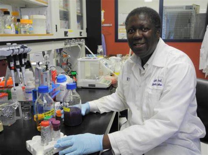 Dr. Diarra Blue&nbsp;with his team mates.