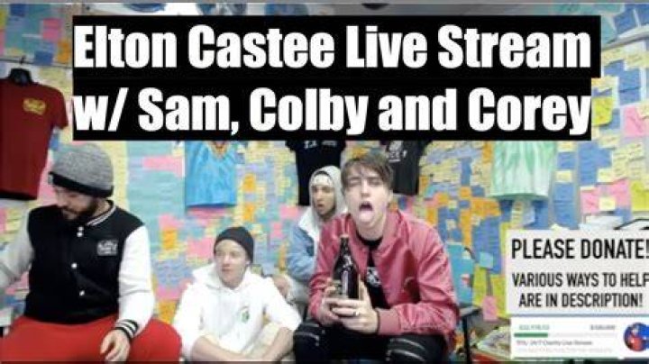 Elton Castee Live stream w/ Sam, Colby and Corey YouTube