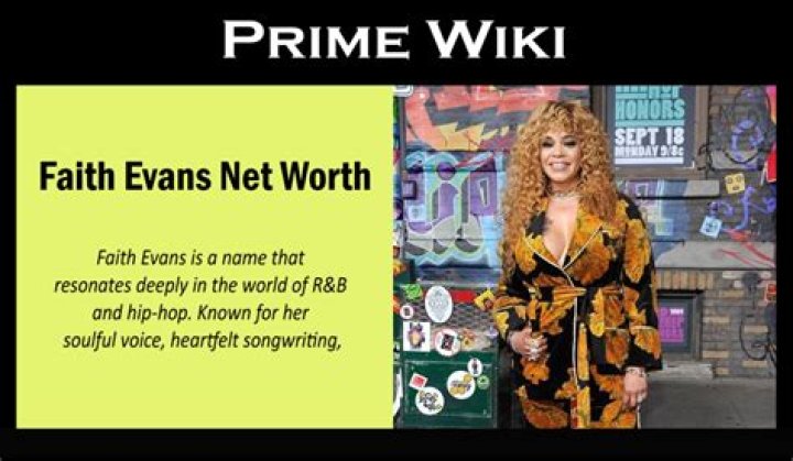Faith Evans Net Worth 2023 How Much is She Worth? FotoLog