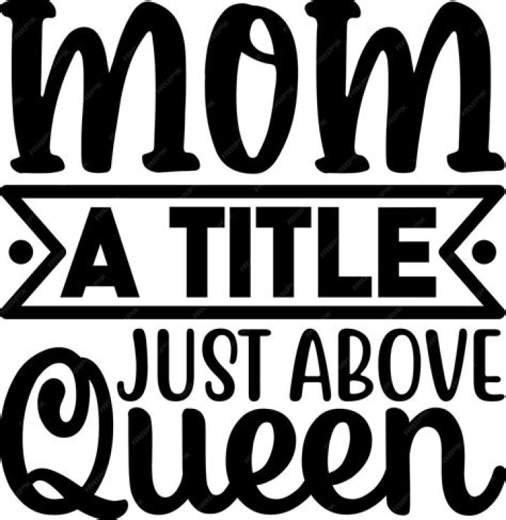 Free Mom A Title Just Above Queen SVG Cut File