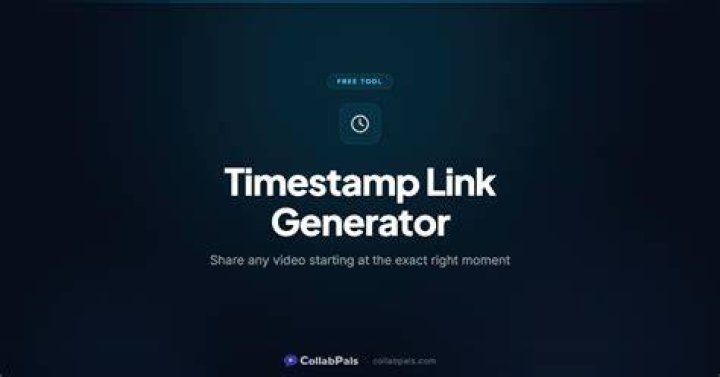 Free YouTube Timestamp Link Generator With Start & End Time