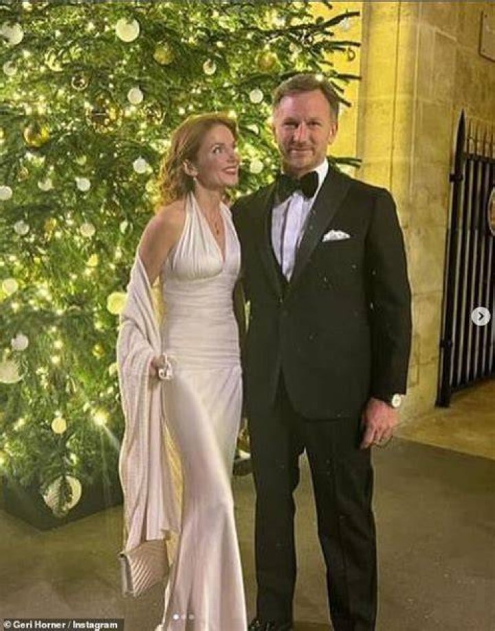 Geri Horner cosies up to husband Christian Horner in rare family