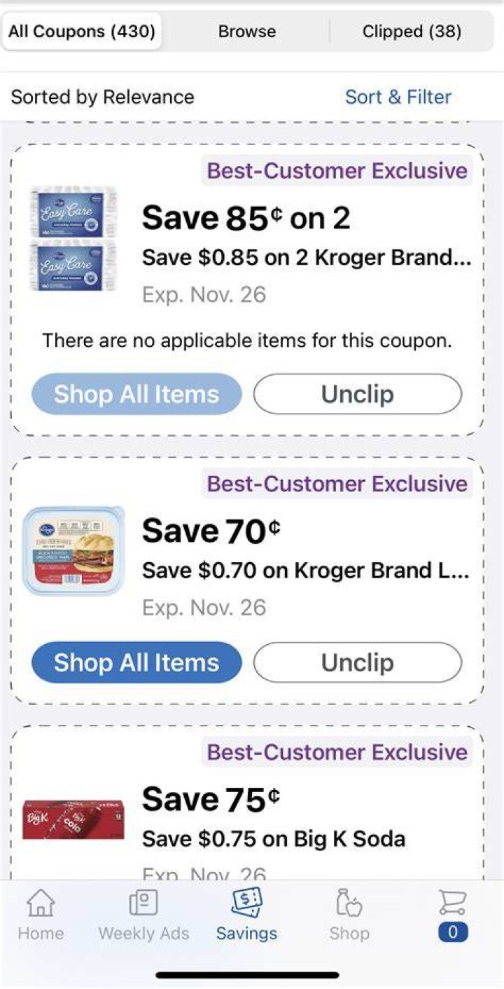 How do I add coupons to my Kroger app? ·