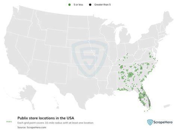 How many stores does Publix have in the United States? ·