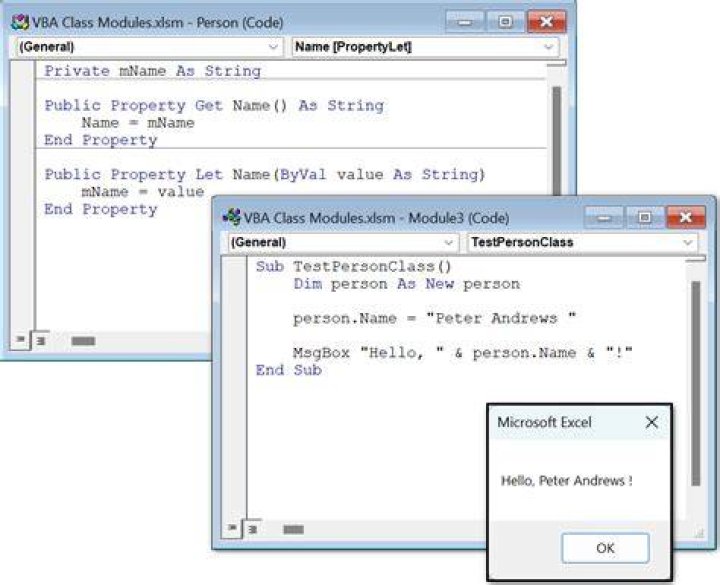 Invalid Use of property vba class