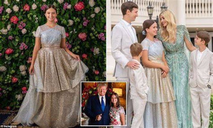 Ivanka Trump dons 5,000 Jenny Packham gown for daughter's celebration