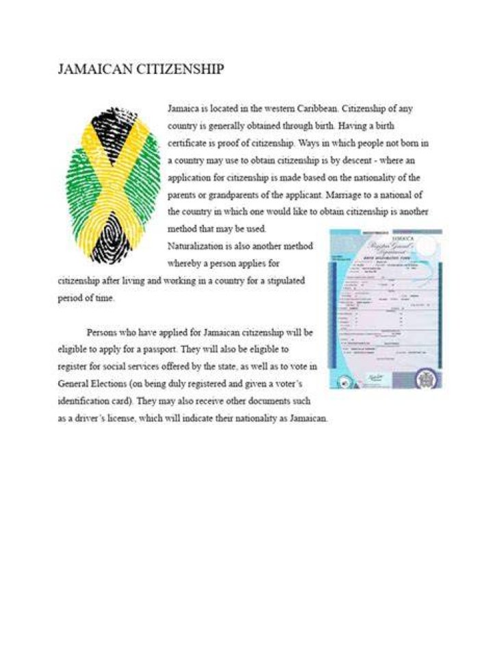 Jamaican nationality