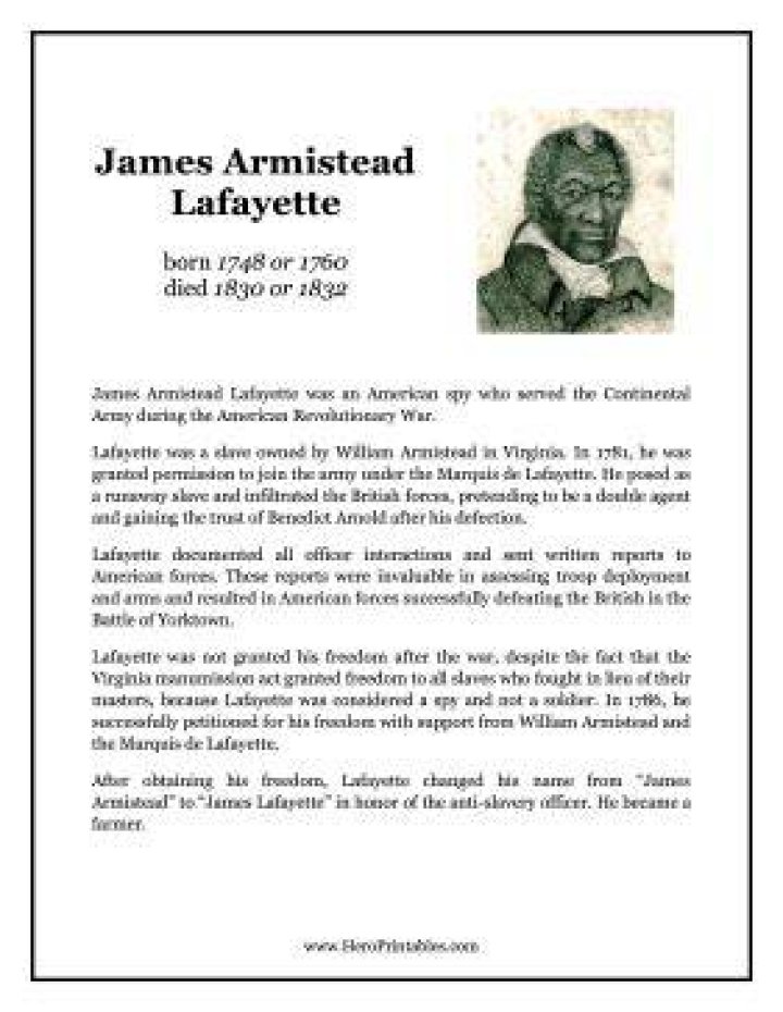 James Armistead... Biography