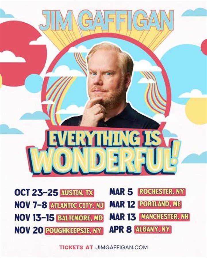 Jim Gaffigan Concerts Tour, next Setlist 2022