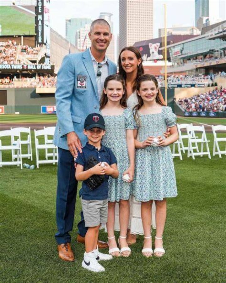 Joe Mauer, wife Maddie, baby boy