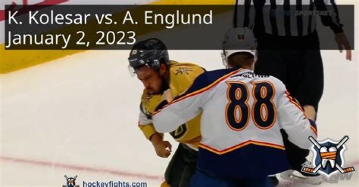 Keegan Kolesar vs. Andreas Englund, January 02, 2023 Vegas Golden