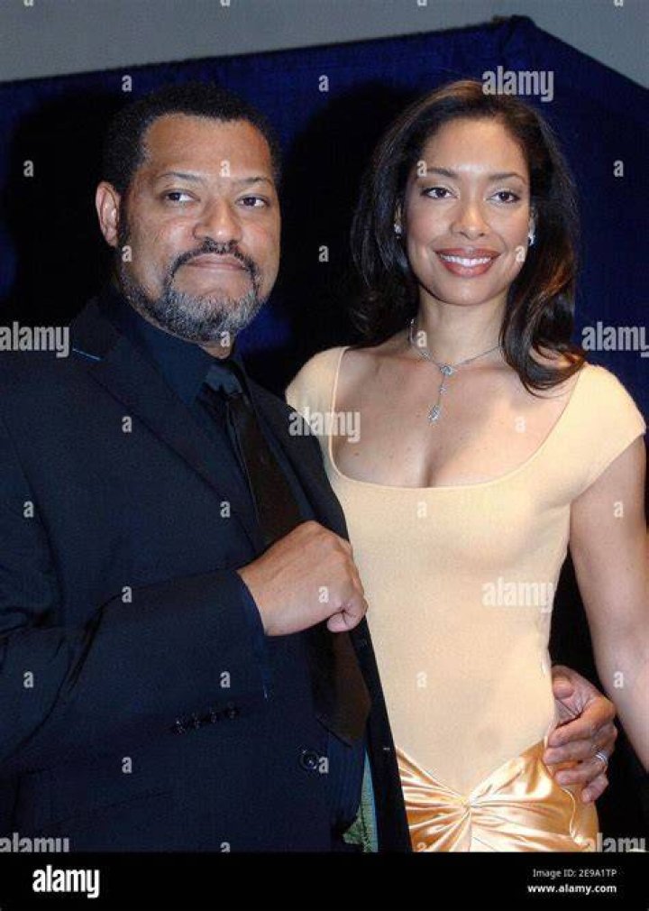 Laurence Fishburne with first wife Hajna O. Moss