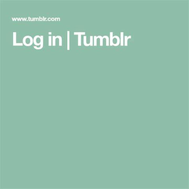 Log in Tumblr