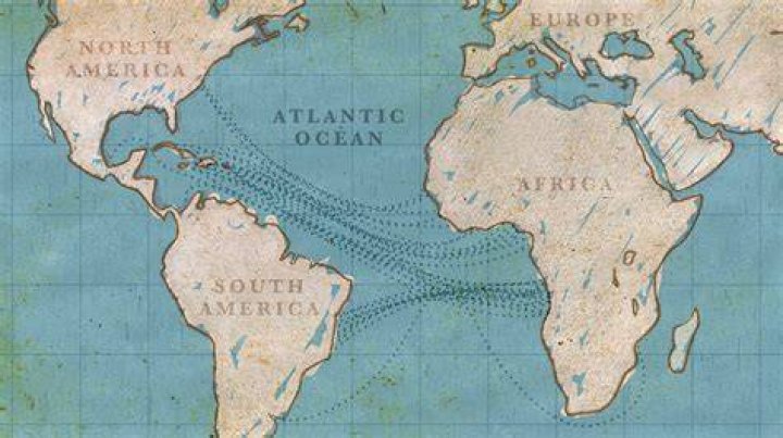 Map Of The Transatlantic Slave Trade Our Black Ancestry Sexiz Pix