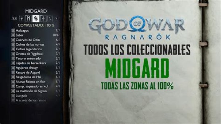 Midgard 100 (Todos los Coleccionables) God of War Ragnar&ouml;k YouTube