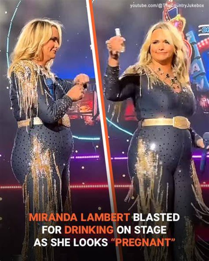 Miranda Lambert Blasted for Drinking on Stage as She Looks &lsquo;Pregnant