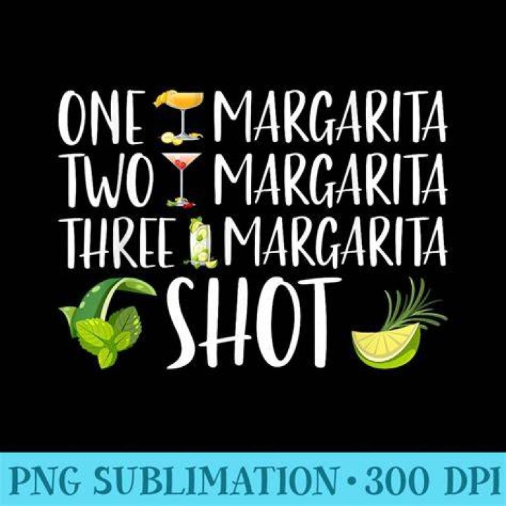 One Margarita Two Margarita Three Margarita Shotsong Lyrics Etsy