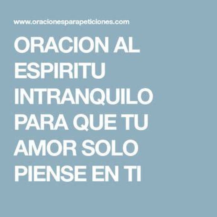 Oraci&oacute;n al Esp&iacute;ritu Intranquilo para dominar al ser amado