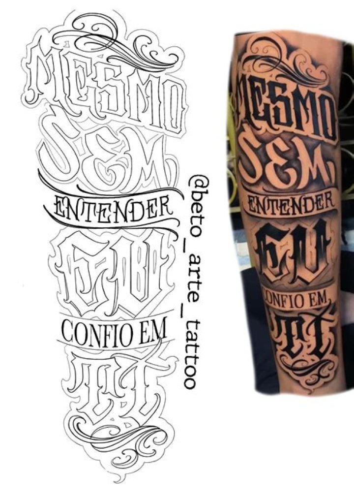 Pin em Tattoo Lettering