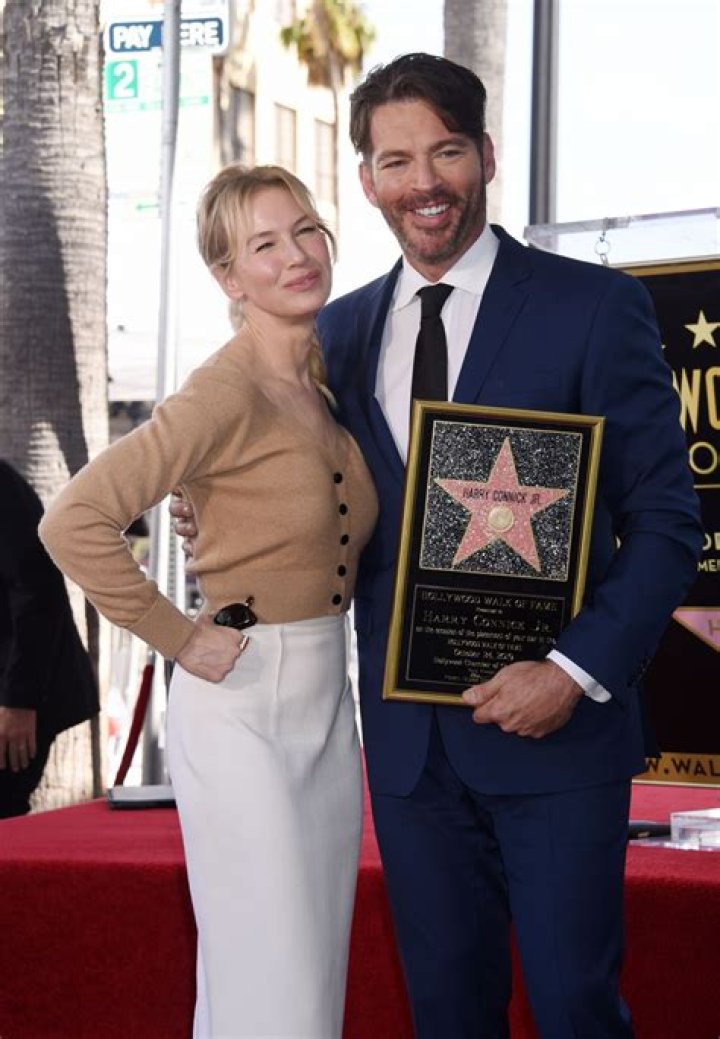 Renee Zellweger Harry Connick Jr. Honored with a Star on the