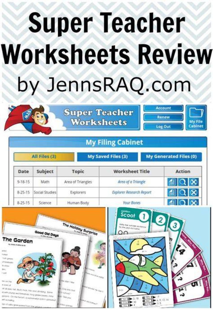 Review Super Teacher Worksheets Simple Living. Creative Learning