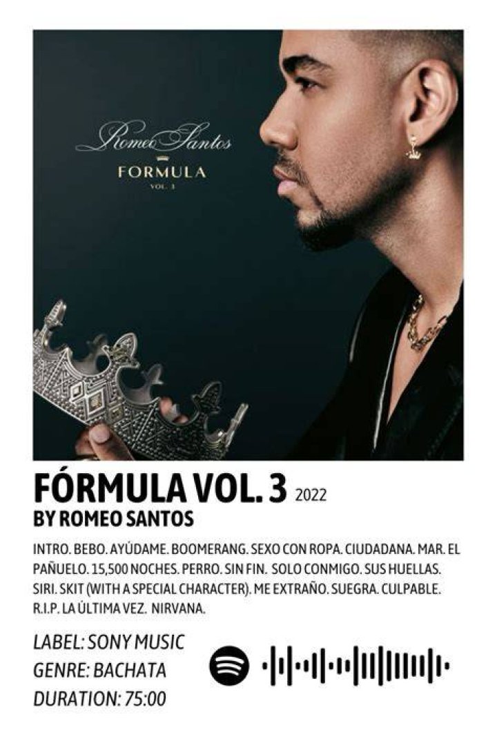 Romeo Santos&rsquo; &lsquo;Formula, Vol. 3&rsquo; Inside the Bachata King&rsquo;s New Album