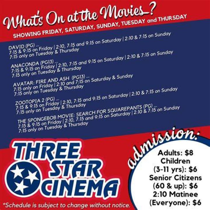 Three Star Cinema 6 tips from 64 visitors