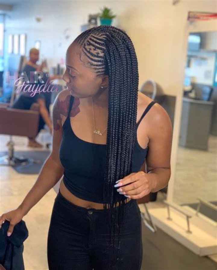 Two layer feed in braids braidsbychyna Feed in braids hairstyles