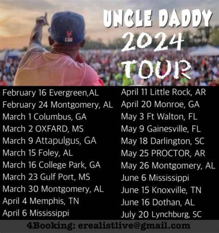 Uncle Daddy Southern Tour Quiet Money Radio Tha 1 Station That