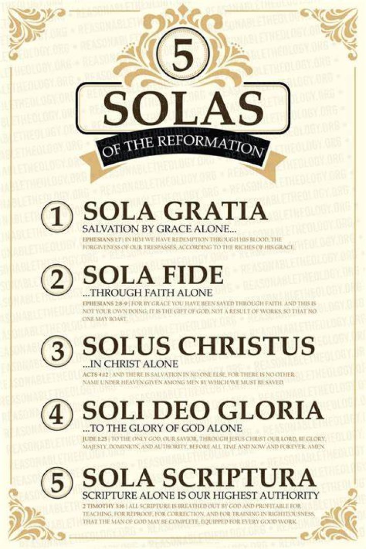Unveiling The Five Solas: A Reformation Revelation