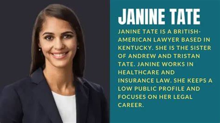 Who Is Janine Tate? Meet Andrew Tate, Only Sister Gameinstants