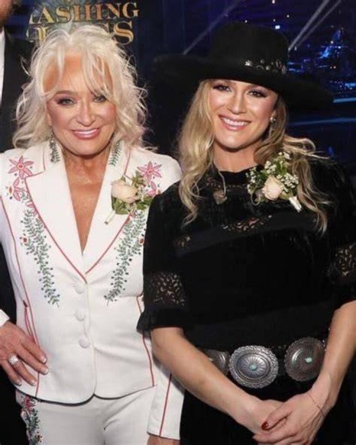 With daughter Presley Tucker at a fashion show during New York Fashion