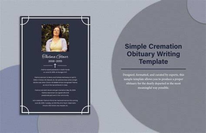 Writing Obituary Template